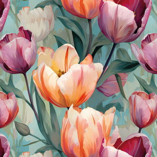 Teplákovina Tulipány mint